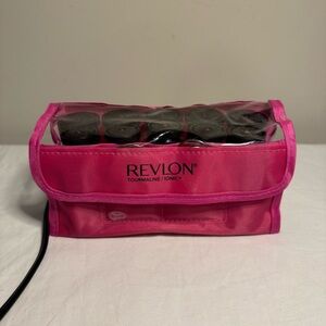 Revlon Perfect Heat Curls To Go Heated Rollers In Travel Ready Case, Electric.